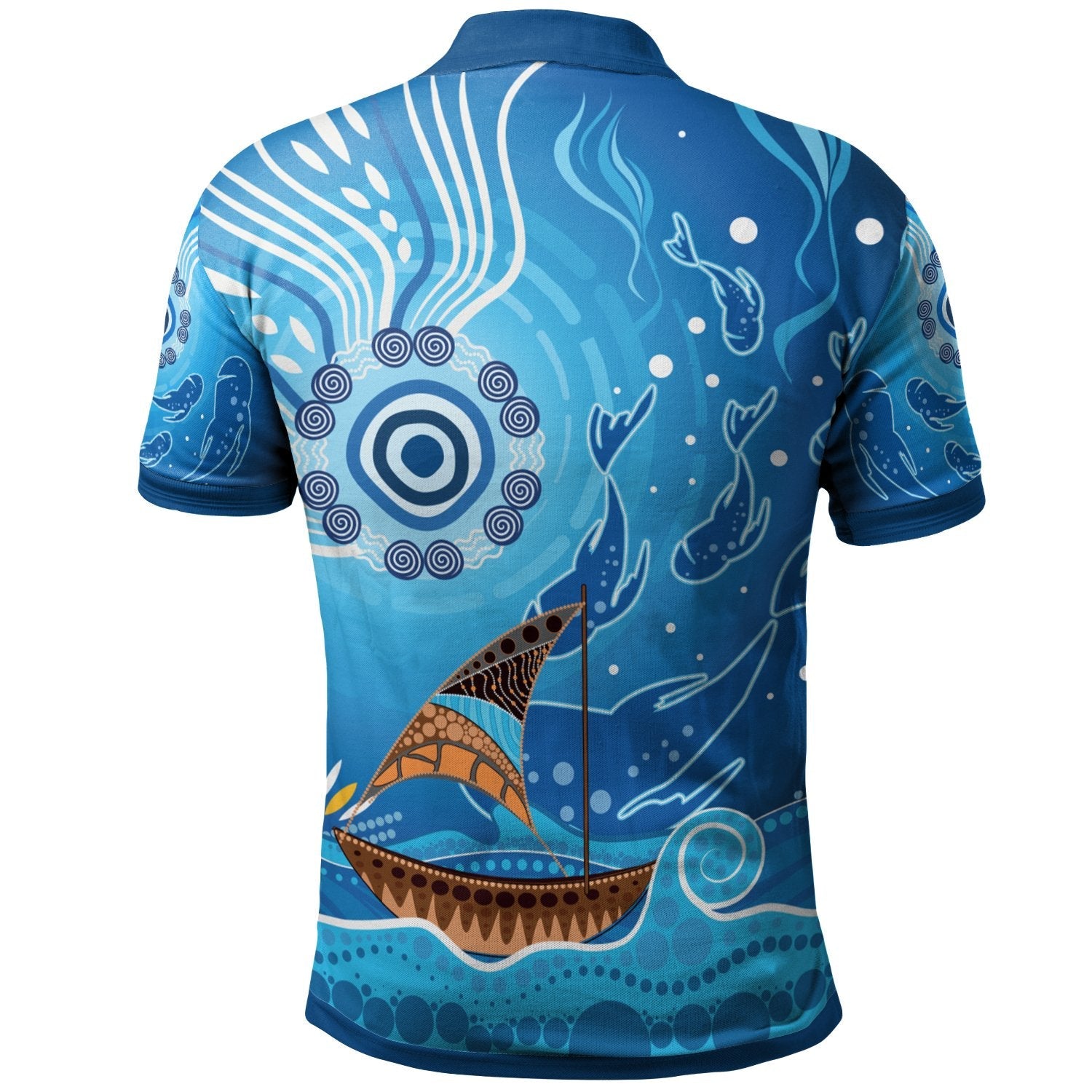 polo-shirts-aboriginal-view-sea-with-fish-and-boat
