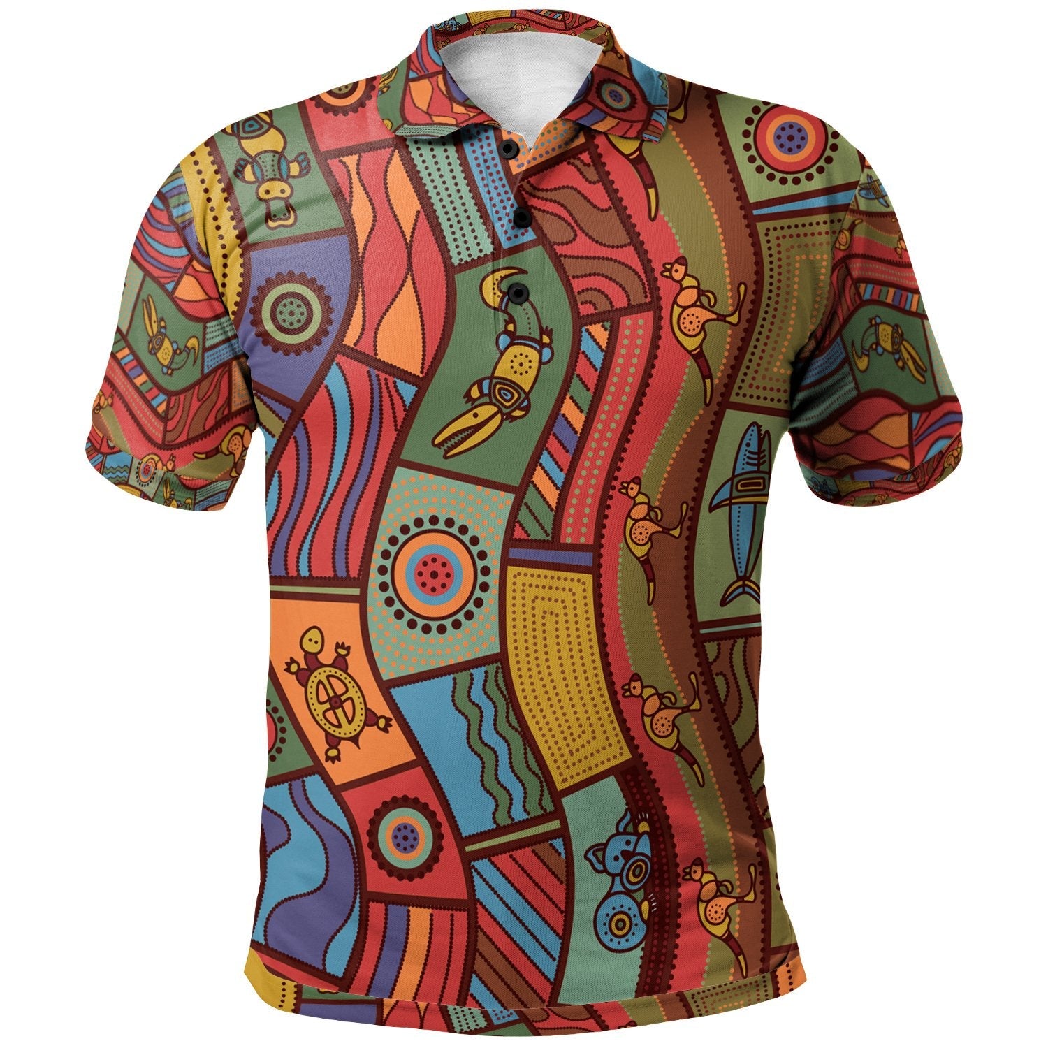 polo-shirts-aboriginal-art-with-animals