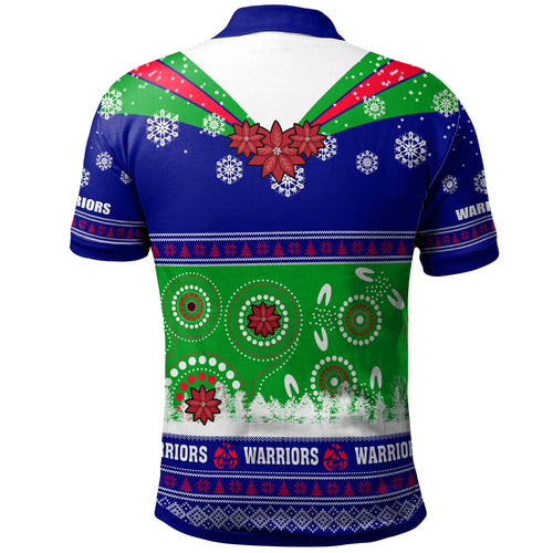 warriors-rugby-christmas-polo-shirt-custom-warriors-ugly-christmas-and-aboriginal-patterns-polo-shirt