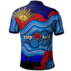 brumbies-rugby-polo-shirt-custom-anzac-day-brumbies-aboriginal-pattern-with-horse-and-poppy-flower
