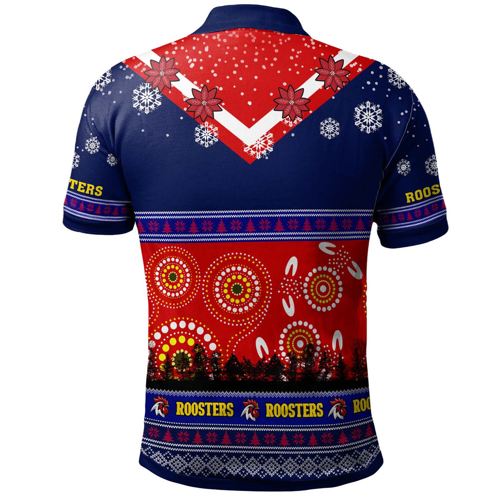 roosters-rugby-christmas-polo-shirt-custom-roosters-ugly-christmas-and-aboriginal-patterns-polo-shirt