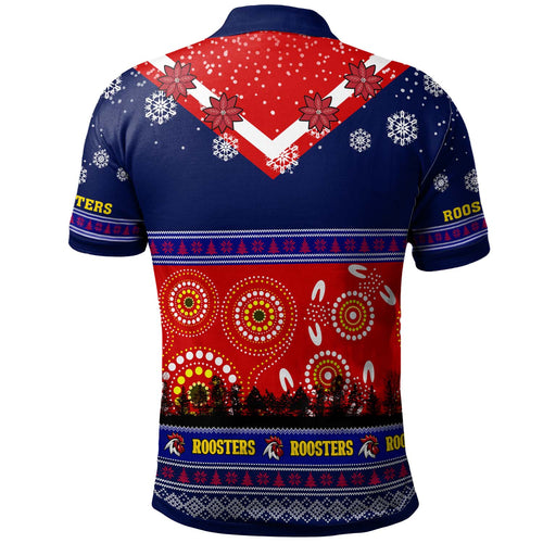 roosters-rugby-christmas-polo-shirt-custom-roosters-ugly-christmas-and-aboriginal-patterns-polo-shirt