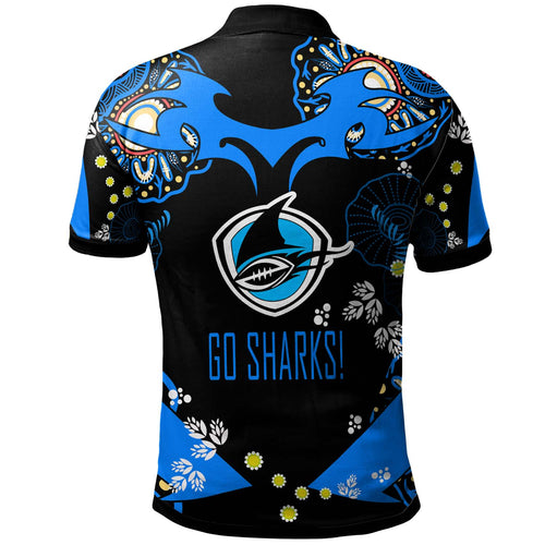 sharks-rugby-polo-shirt-custom-personalised-sharkies-forever-with-aboriginal-culture-league-rugby-team-polo-shirt