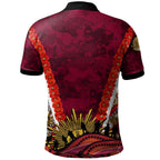 reds-rugby-polo-shirt-custom-anzac-day-queensland-reds-aboriginal-poppy-with-koala-polo-shirt