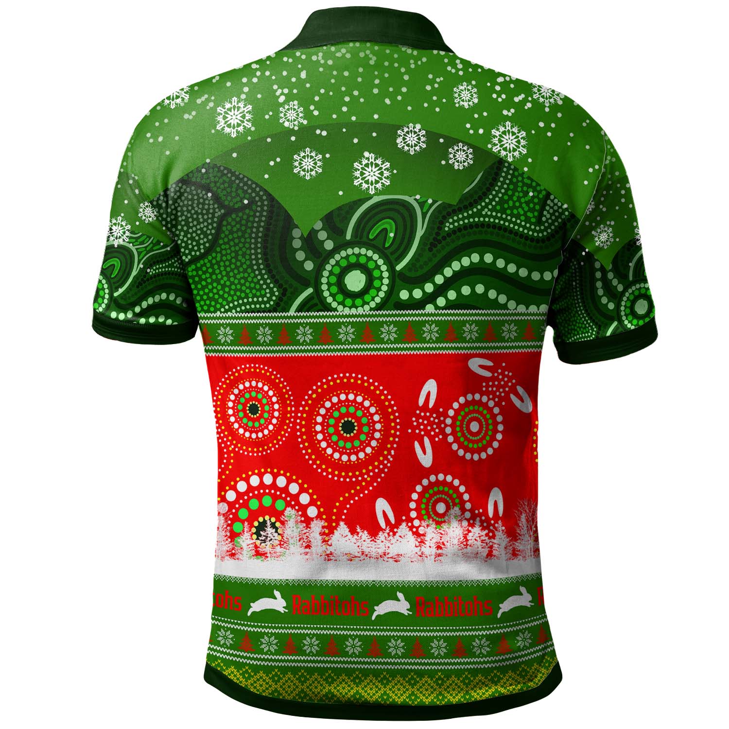 rabbitohs-rugby-christmas-polo-shirt-custom-rabbitohs-ugly-christmas-and-aboriginal-patterns-polo-shirt