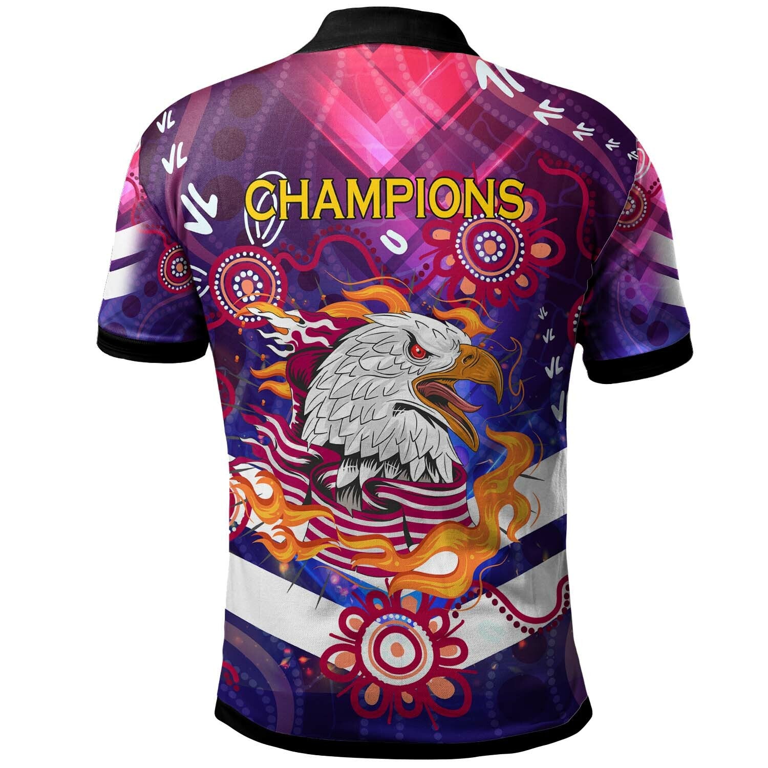 sea-eagles-rugby-polo-shirt-custom-sea-eagles-champions-with-aboriginal-abstract-dot-painting-player-and-number-polo-shirt