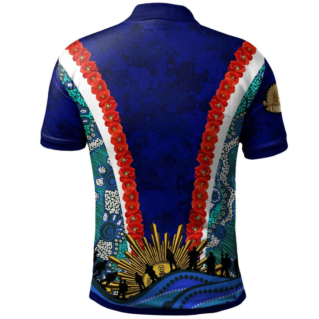 blues-rugby-polo-shirt-custom-anzac-aussie-blues-and-aboriginal-pattern-polo-shirt