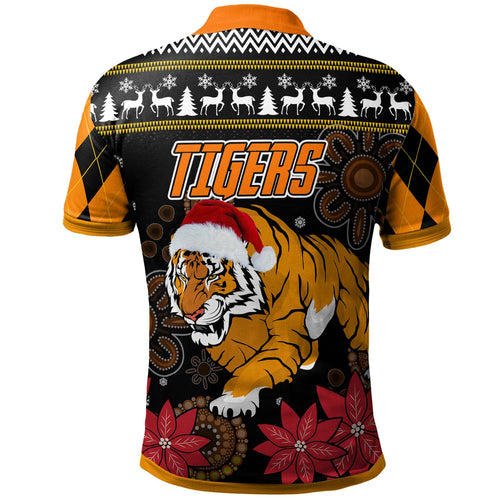 tigers-rugby-christmas-polo-shirt-custom-tigers-merry-christmas-aboriginal-polo-shirt