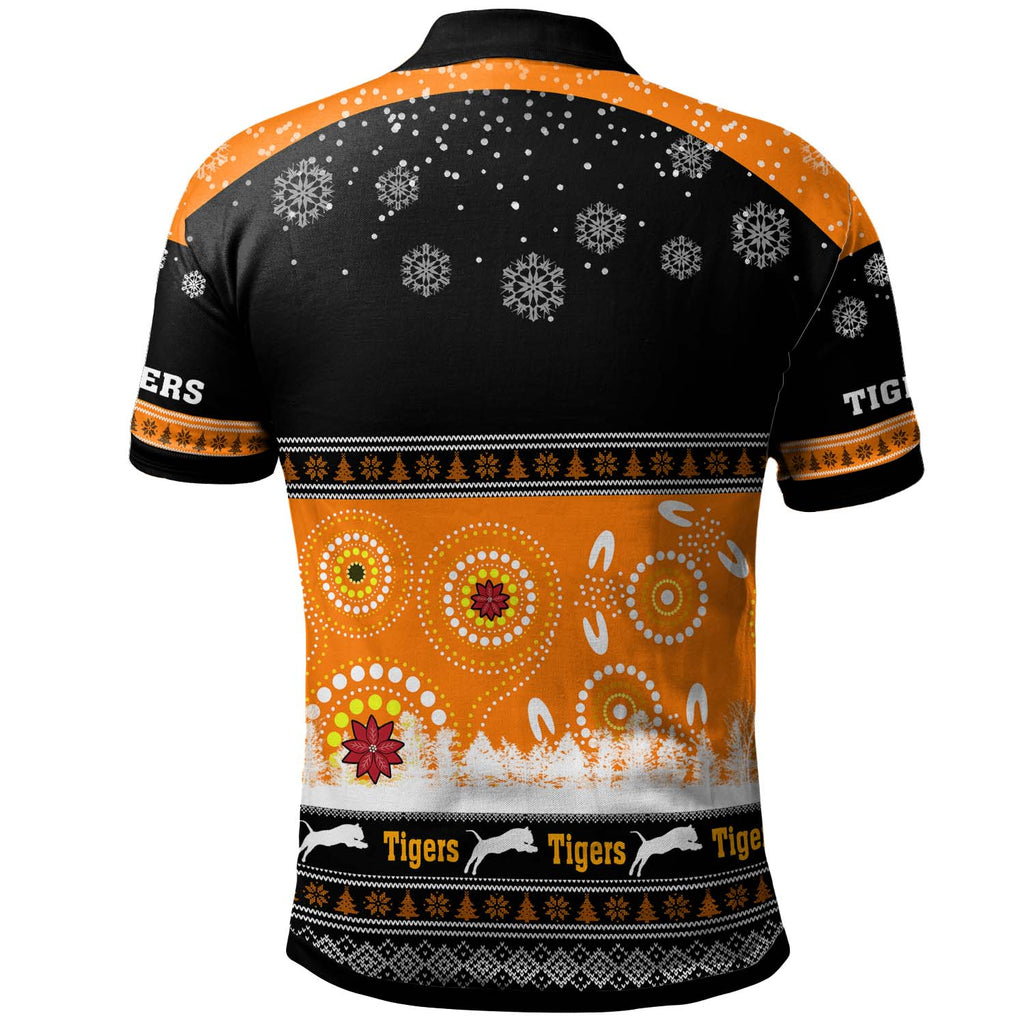 tigers-rugby-christmas-polo-shirt-custom-tigers-ugly-christmas-and-aboriginal-patterns-polo-shirt