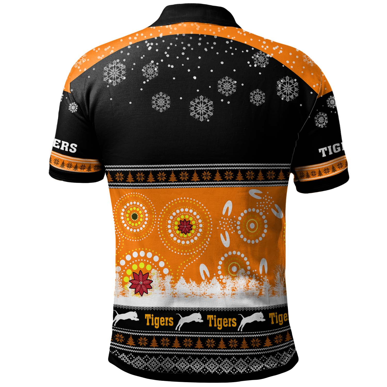 tigers-rugby-christmas-polo-shirt-custom-tigers-ugly-christmas-and-aboriginal-patterns-polo-shirt