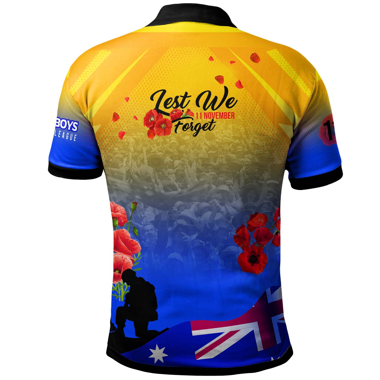 cowboys-rugby-polo-shirt-custom-cowboys-remembrance-day-lest-we-forget-poppies-polo-shirt