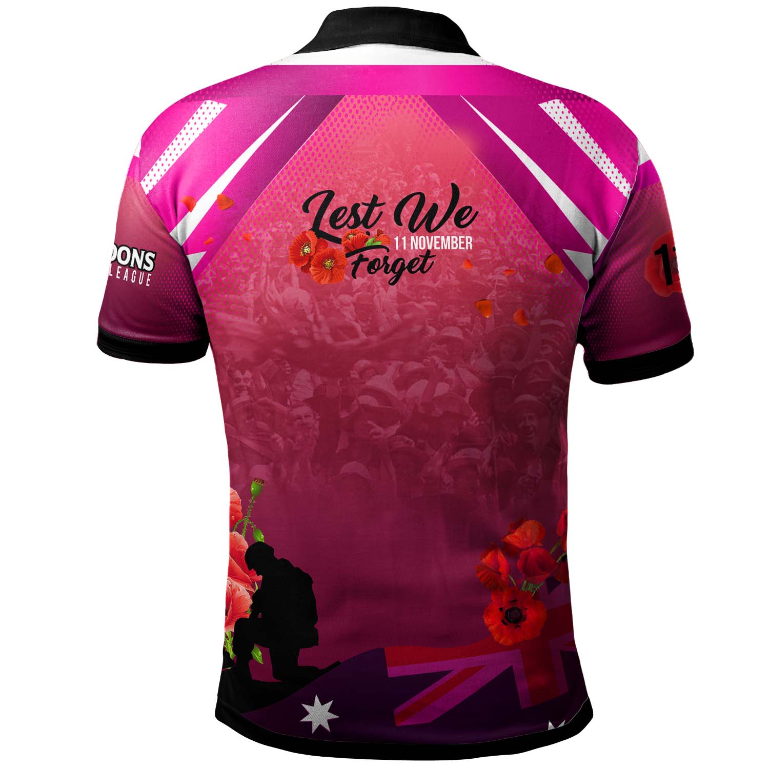 maroons-rugby-polo-shirt-custom-maroons-remembrance-day-lest-we-forget-poppies-polo-shirt