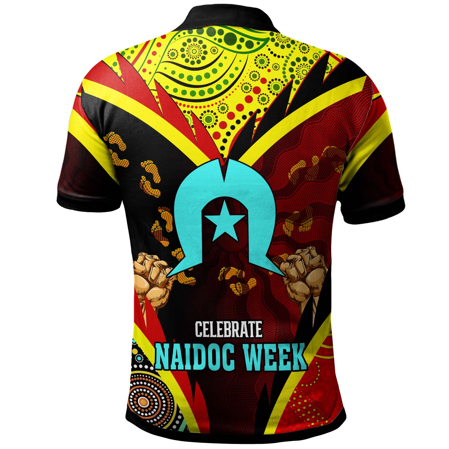 australia-naidoc-week-2023-polo-shirt-custom-naidoc-with-torres-strait-island-aboriginal-inspired-footprint-get-up-stand-up-show-up-polo-shirt