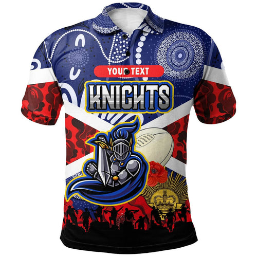 knights-rugby-polo-shirt-custom-anzac-day-newcastle-knights-aboriginal-patterns-polo-shirt
