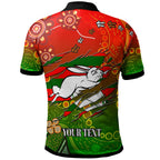 rabbitohs-rugby-polo-shirt-custom-100-south-rabbitohs-premiership-rugby-with-aboriginal-culture-player-and-number-polo-shirt