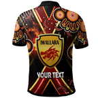 st-george-rugby-polo-shirt-custom-dragons-mascot-illawarra-rugby-with-aboriginal-art-player-and-number-polo-shirt