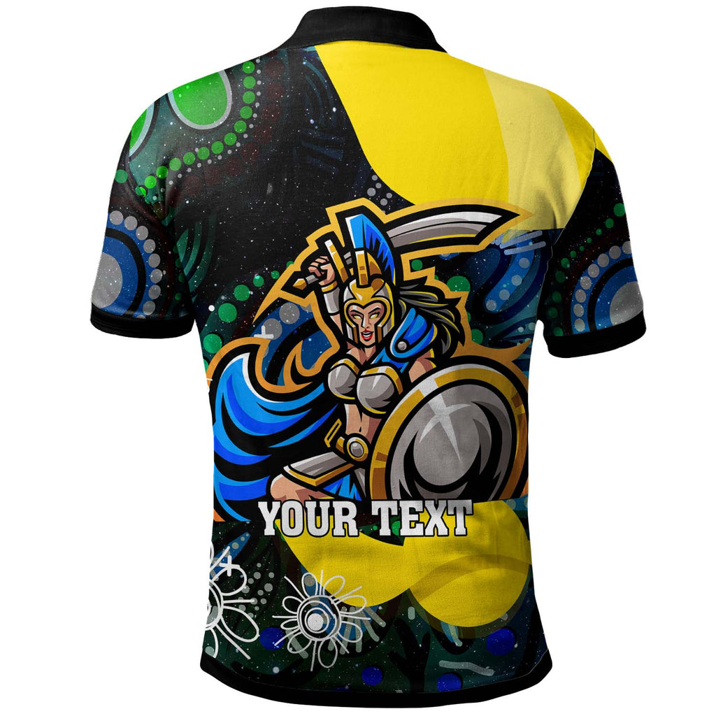 nrlw-titans-rugby-polo-shirt-custom-titans-rugby-aboriginal-dot-painting-player-and-number-woman-polo-shirt