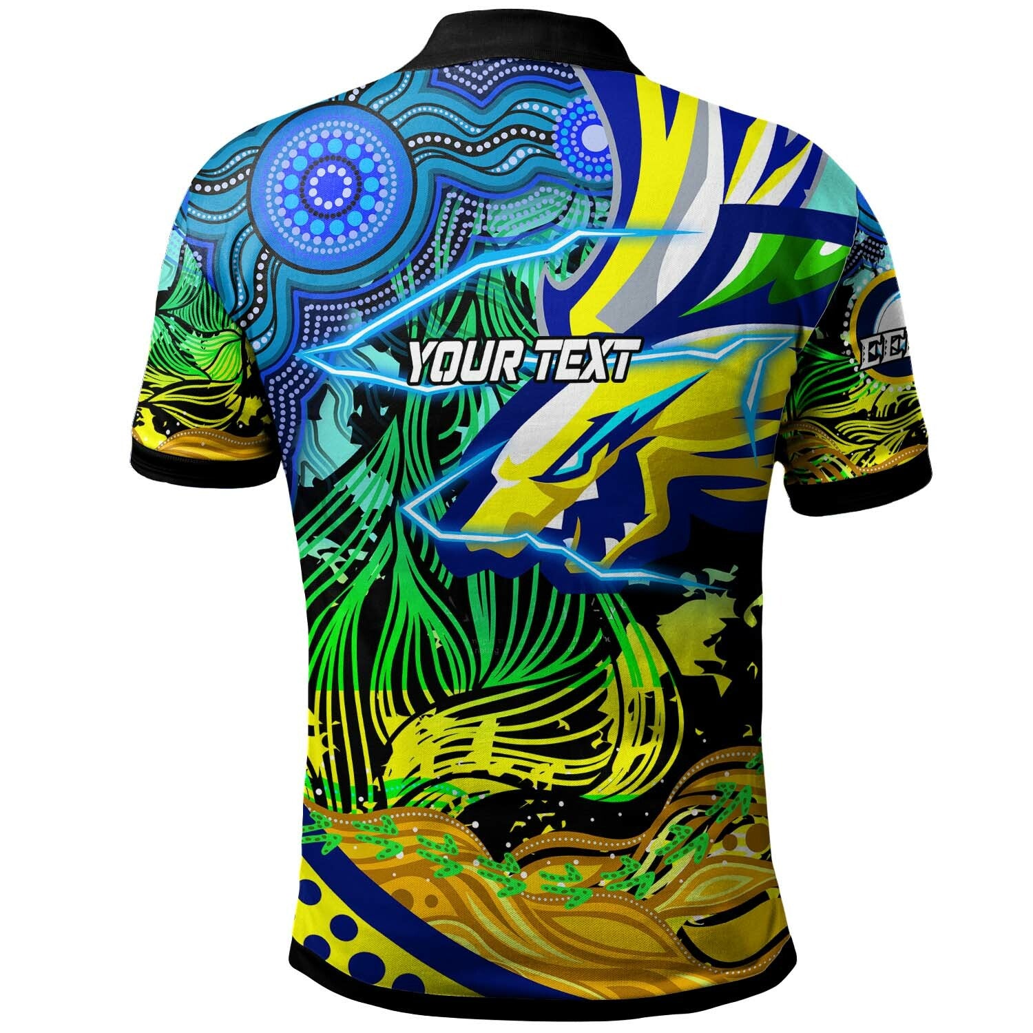 eels-rugby-polo-shirt-custom-paramata-electric-eels-with-aboriginal-dot-painting-player-and-number-polo-shirt