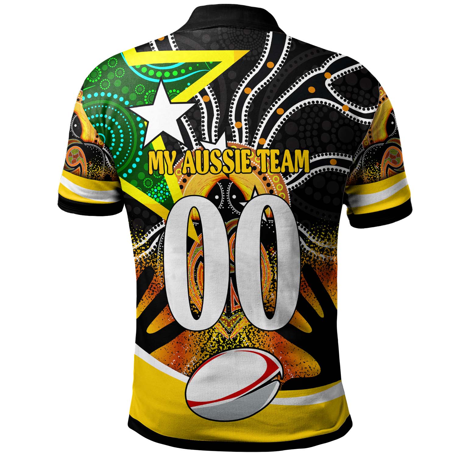 kangaroos-rugby-polo-shirt-custom-kangraroo-australian-rugby-league-go-the-roos-indigenous-player-and-number-polo-shirt