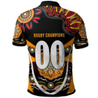 tigers-rugby-polo-shirt-custom-tigers-rugby-ball-with-aboriginal-dot-painting-art-player-and-number-polo-shirt