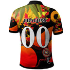 nrlw-stgeorge-rugby-polo-shirt-custom-cute-dragons-with-aboriginal-dot-painting-style-player-and-number-woman-polo-shirt
