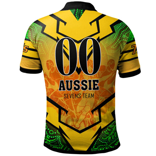 australia-national-rugby-sevens-team-polo-shirt-custom-aussie-7s-team-coat-of-arms-rugby-championship-aboriginal-player-and-number-polo-shirt