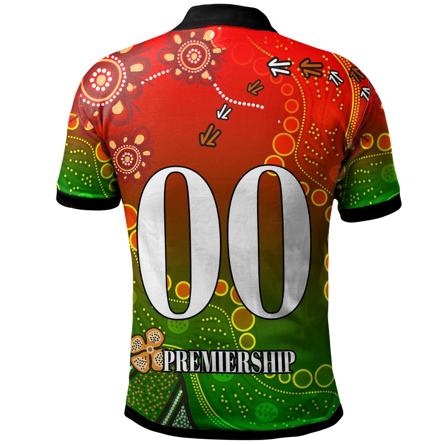 rabbitohs-rugby-polo-shirt-custom-100-south-rabbitohs-premiership-rugby-with-aboriginal-culture-player-and-number-polo-shirt