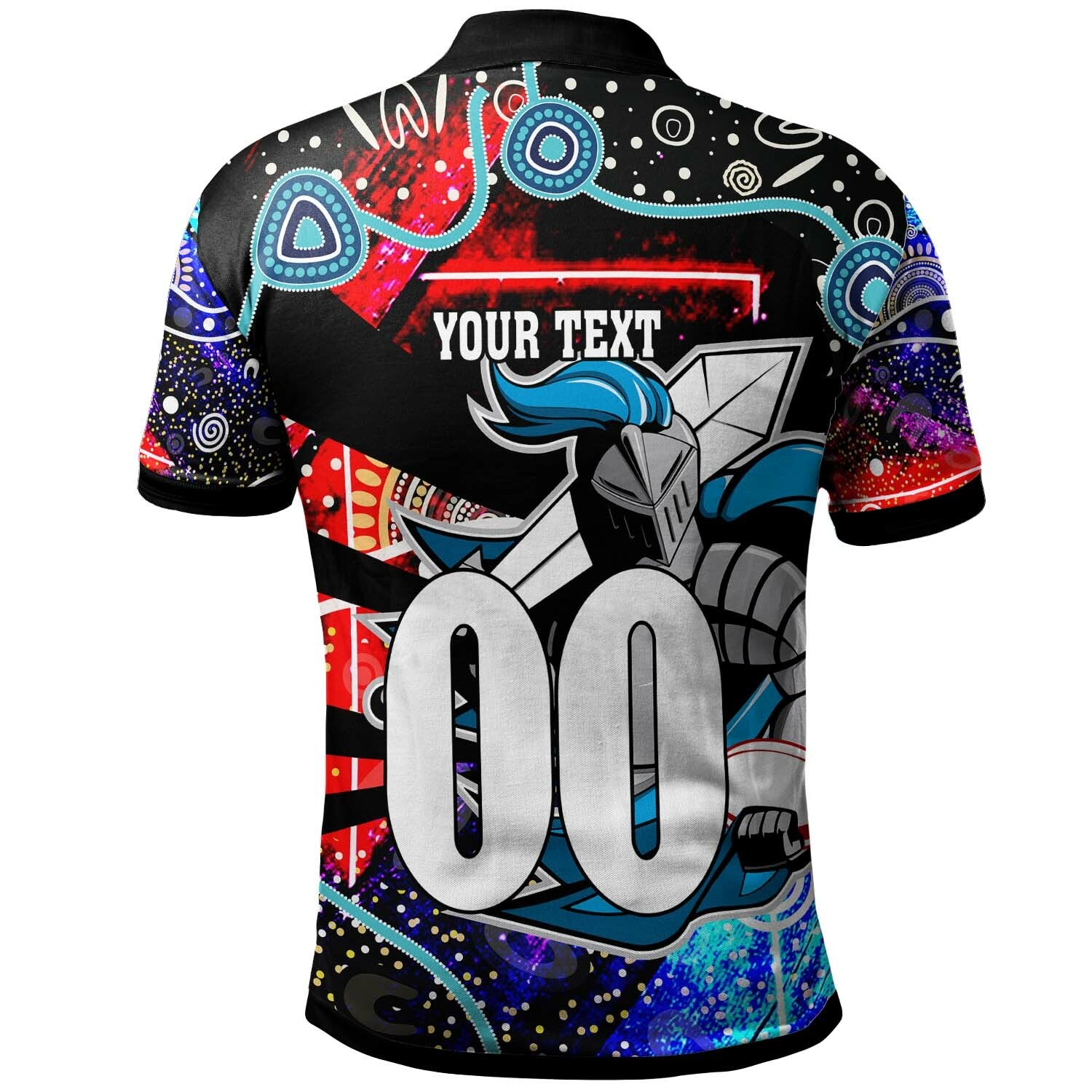 knights-rugby-polo-shirt-custom-knights-rugby-league-team-with-aboriginal-culture-player-and-number-polo-shirt