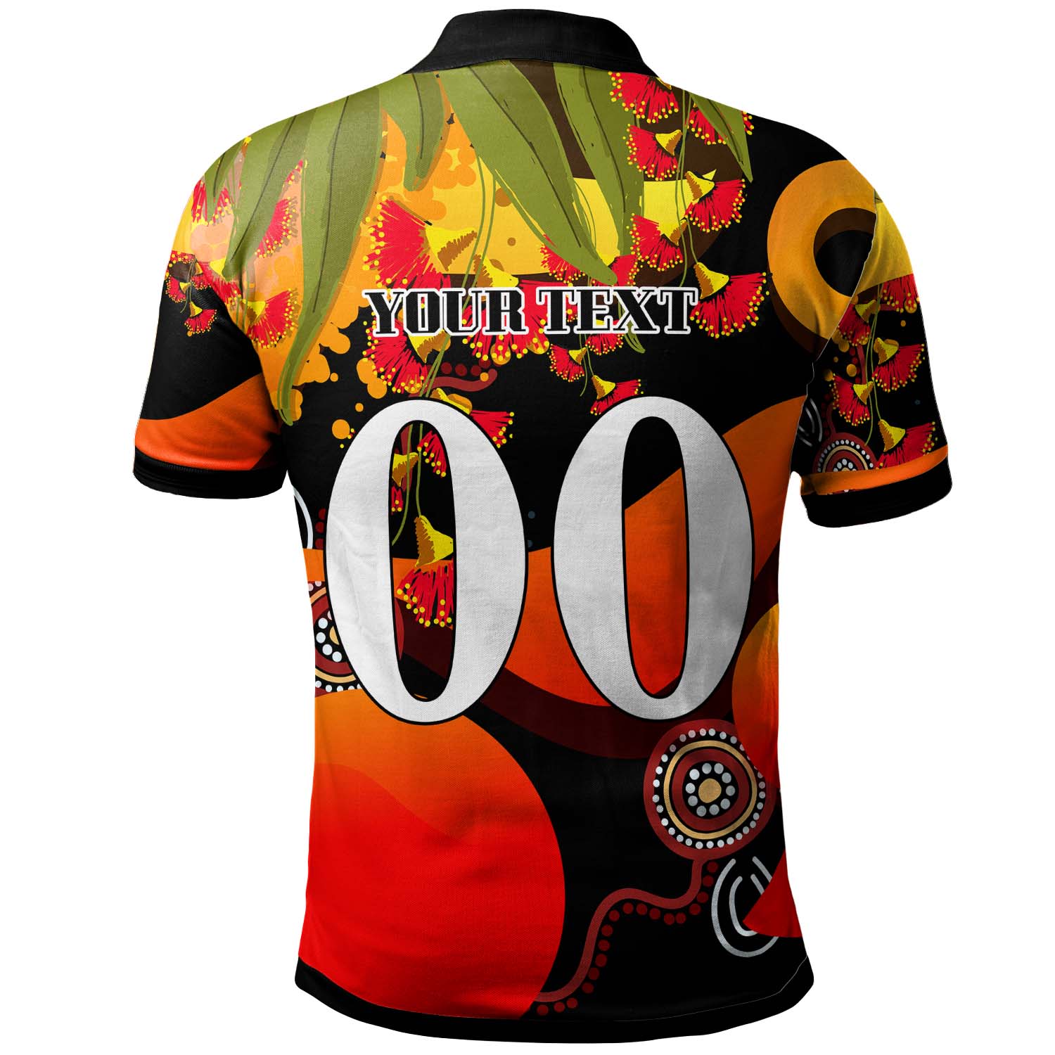 nrlw-stgeorge-rugby-polo-shirt-custom-cute-dragons-with-aboriginal-dot-painting-style-player-and-number-woman-polo-shirt