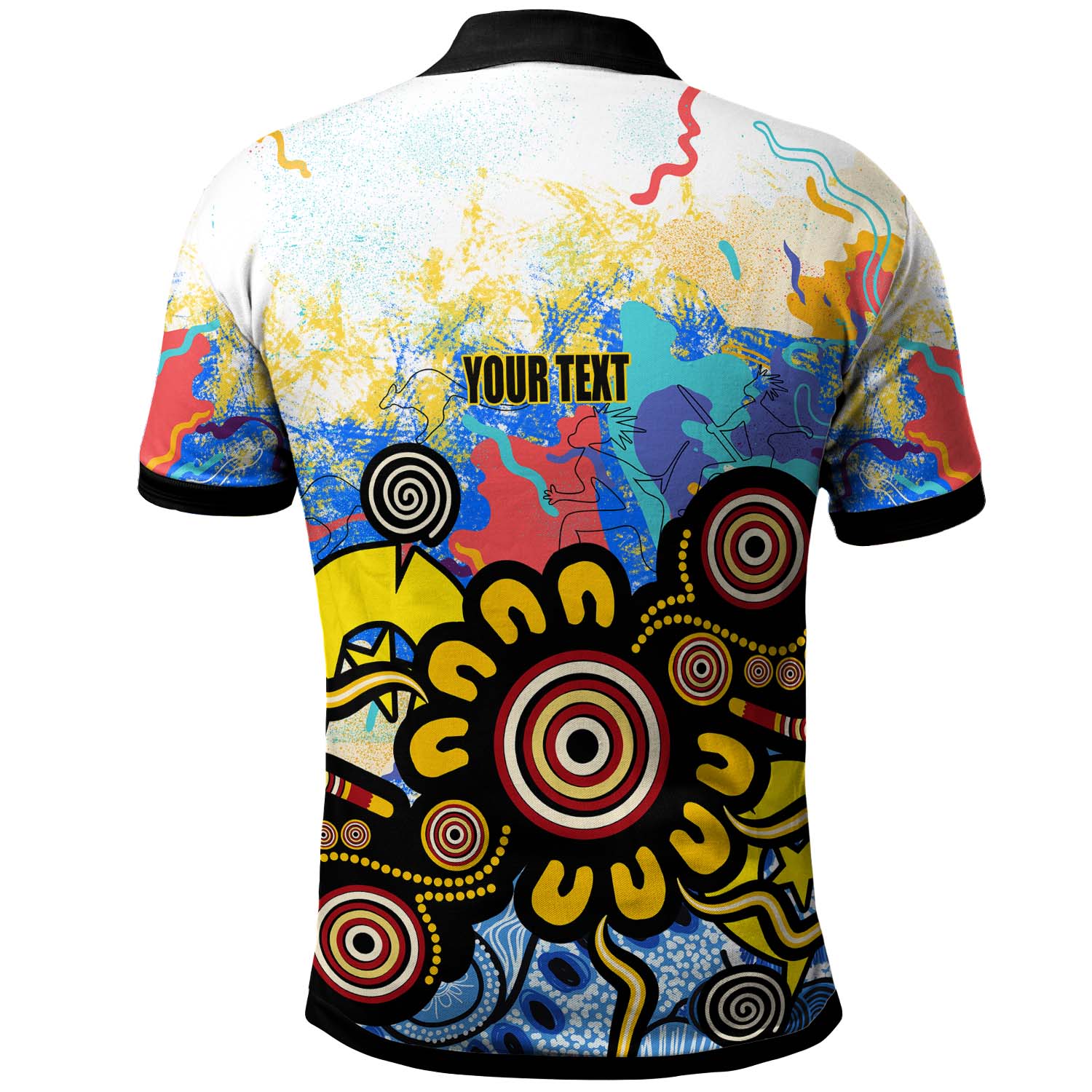 australia-naidoc-week-2023-polo-shirt-custom-celebrate-naidoc-aboriginal-inspired-culture-with-torres-strait-flag-colour-polo-shirt