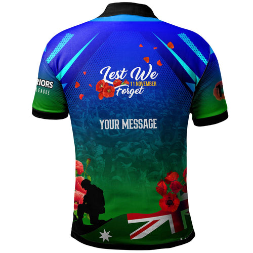 warriors-rugby-polo-shirt-custom-warriors-remembrance-day-lest-we-forget-poppies-polo-shirt