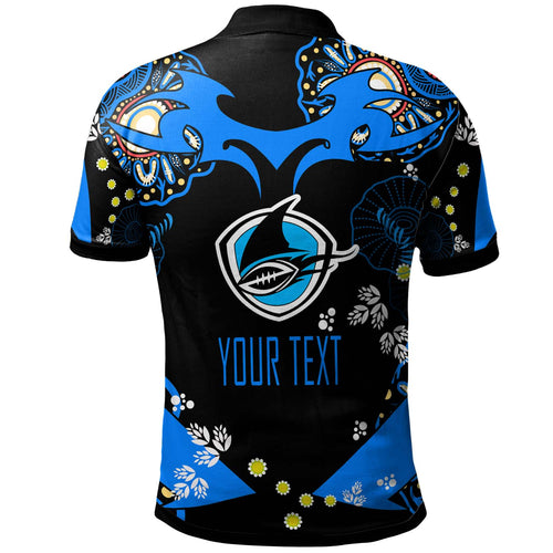 sharks-rugby-polo-shirt-custom-personalised-sharkies-forever-with-aboriginal-culture-league-rugby-team-polo-shirt