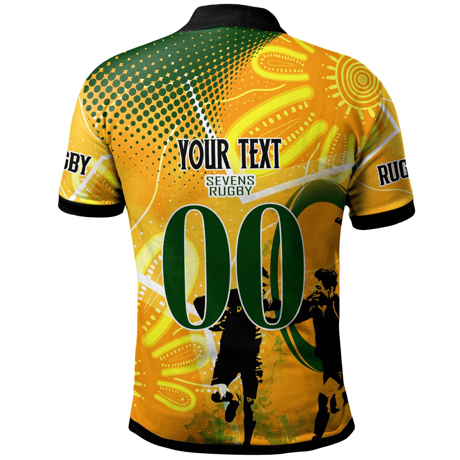 australia-national-rugby-sevens-team-polo-shirt-custom-autralia-7s-team-rugby-championship-with-aboriginal-player-and-number-polo-shirt