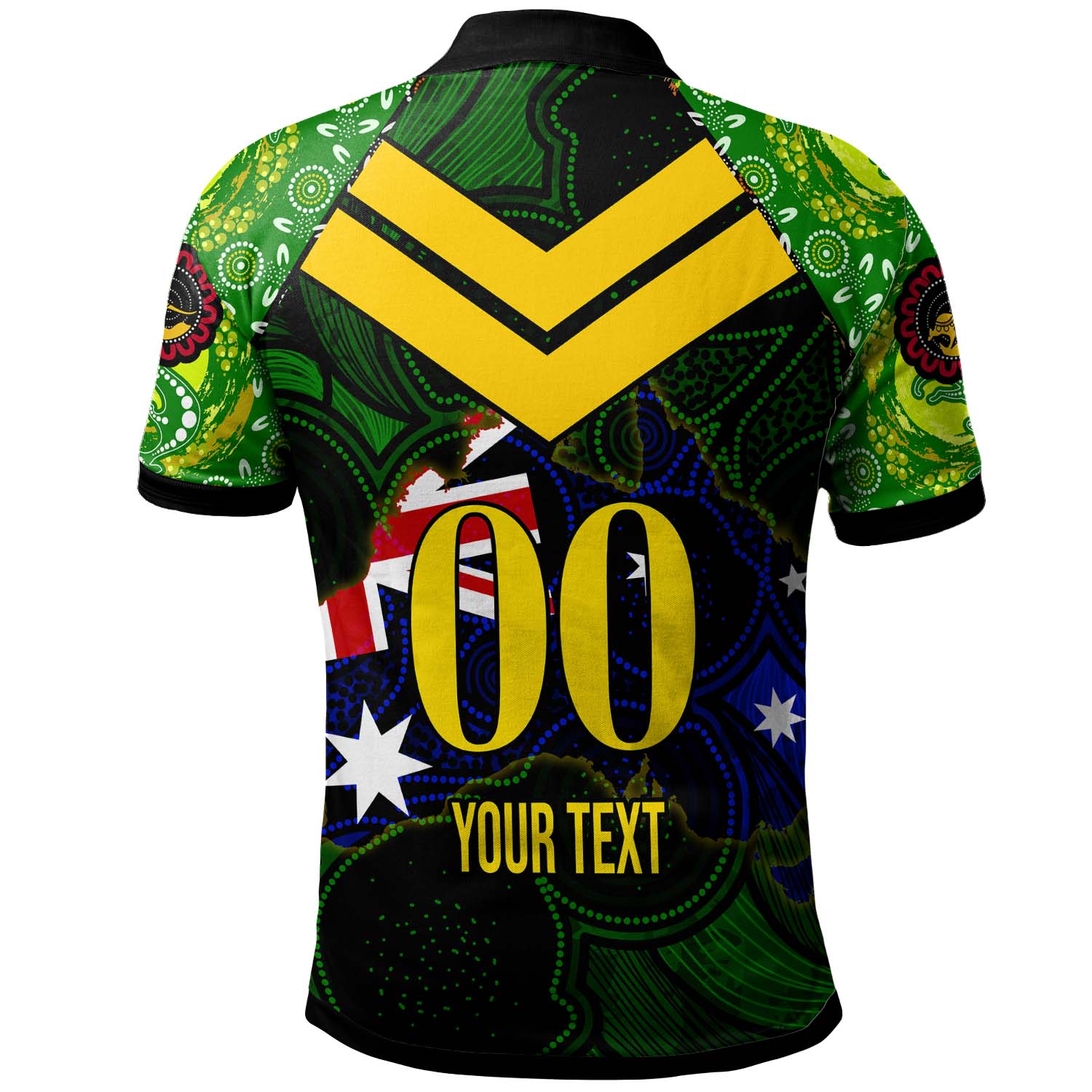 kangaroos-rugby-polo-shirt-custom-kangaroo-national-rugby-league-indigenous-dreamtime-player-and-number-polo-shirt