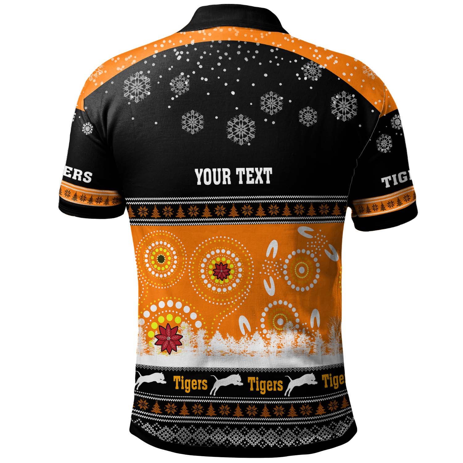 tigers-rugby-christmas-polo-shirt-custom-tigers-ugly-christmas-and-aboriginal-patterns-polo-shirt