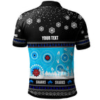 sharks-rugby-christmas-polo-shirt-custom-sharks-ugly-christmas-and-aboriginal-patterns-polo-shirt