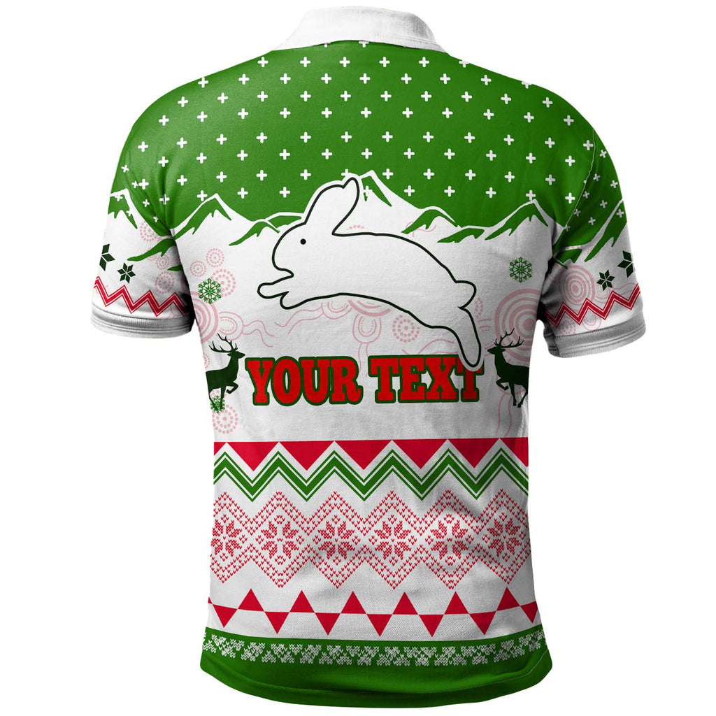 rabbitohs-rugby-christmas-polo-shirt-custom-merry-christmas-rabbitohs-aboriginal-culture-polo-shirt
