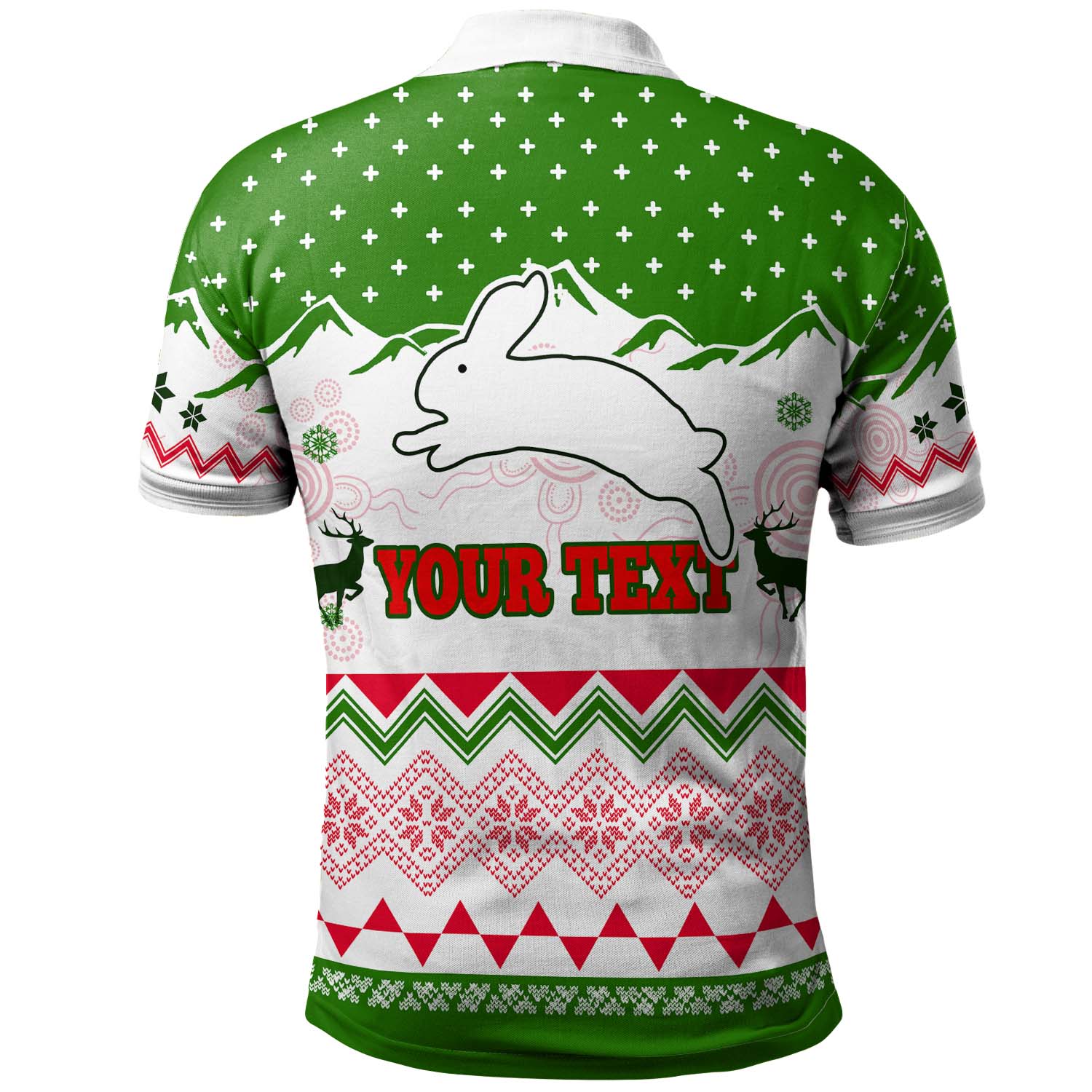 rabbitohs-rugby-christmas-polo-shirt-custom-merry-christmas-rabbitohs-aboriginal-culture-polo-shirt