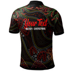 aboriginal-christmas-polo-shirt-custom-aussie-koala-christmas-tree-with-aboriginal-inspired-polo-shirt