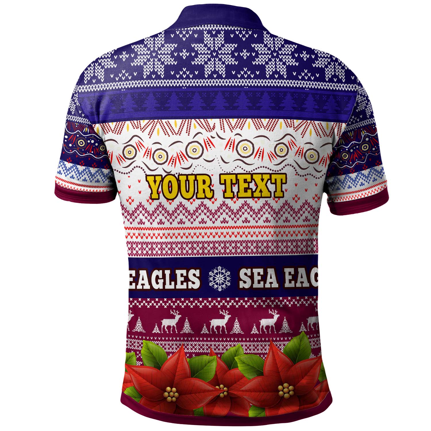 sea-eagles-rugby-chrstmas-polo-shirt-custom-sea-eagles-ugly-christmas-knitted-polo-shirt