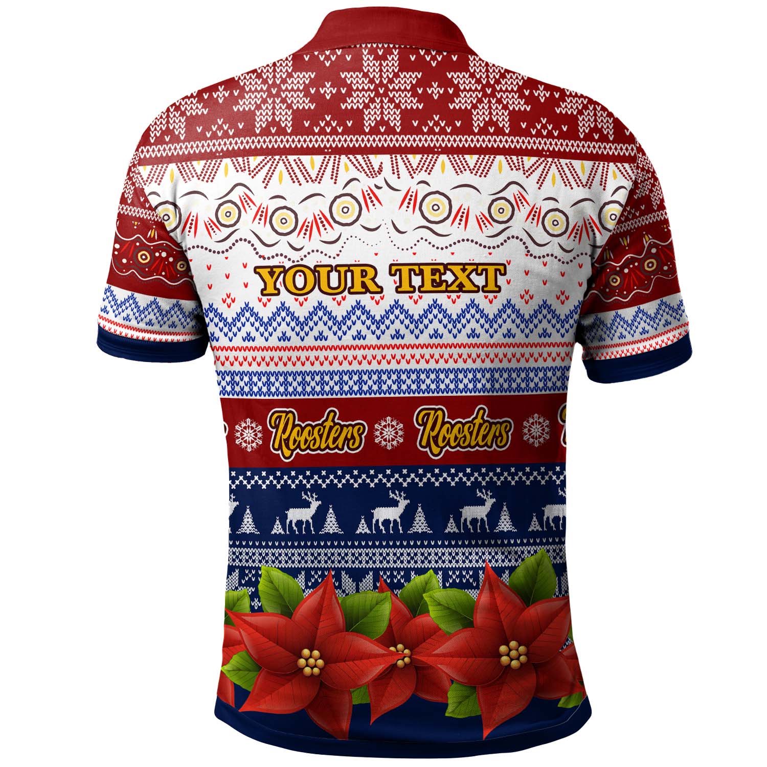 roosters-rugby-chrstmas-polo-shirt-custom-roosters-ugly-christmas-knitted-polo-shirt