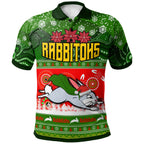 rabbitohs-rugby-christmas-polo-shirt-custom-rabbitohs-ugly-christmas-and-aboriginal-patterns-polo-shirt