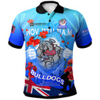 bulldogs-rugby-polo-shirt-custom-bulldogs-remembrance-day-lest-we-forget-poppies-polo-shirt