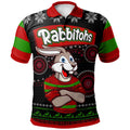rabbitohs-rugby-christmas-polo-shirt-custom-rabbitohs-ugly-christmas-knitted-polo-shirt