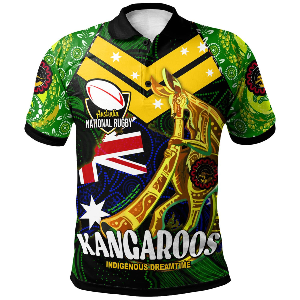 kangaroos-rugby-polo-shirt-custom-kangaroo-national-rugby-league-indigenous-dreamtime-player-and-number-polo-shirt