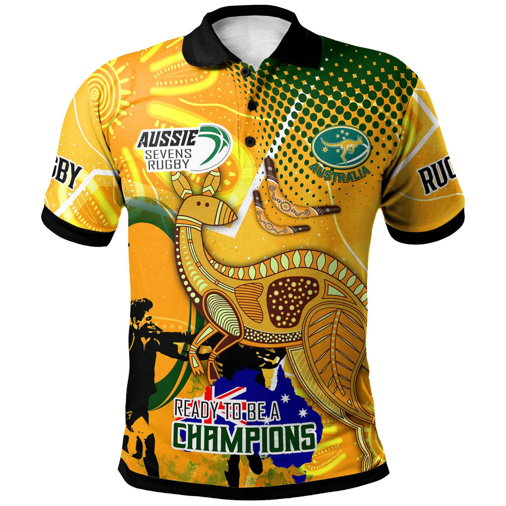 australia-national-rugby-sevens-team-polo-shirt-custom-autralia-7s-team-rugby-championship-with-aboriginal-player-and-number-polo-shirt
