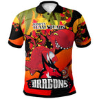 nrlw-stgeorge-rugby-polo-shirt-custom-cute-dragons-with-aboriginal-dot-painting-style-player-and-number-woman-polo-shirt