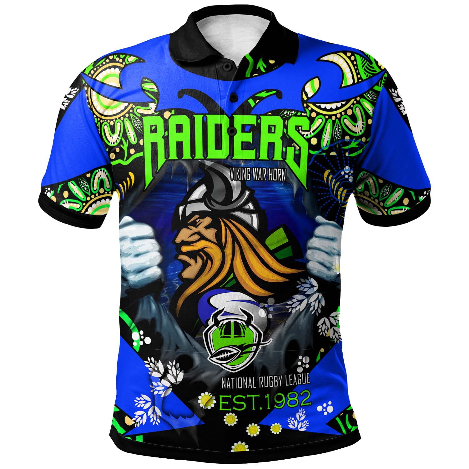 raiders-rugby-polo-shirt-custom-personalised-raiders-with-aboriginal-culture-league-rugby-team-player-and-number-polo-shirt