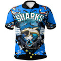 sharks-rugby-polo-shirt-custom-personalised-sharkies-forever-with-aboriginal-culture-league-rugby-team-polo-shirt