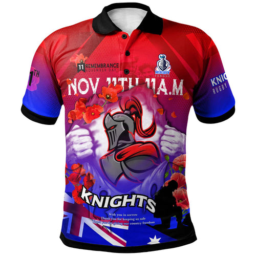 knights-rugby-polo-shirt-custom-knights-remembrance-day-lest-we-forget-poppies-polo-shirt
